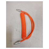 chubbycable Curly Chubby Retractable Fast Charging Cable 240W Coiled Charger Cord for Car Durable USB C Cable Compatible with iPhone 16/15 Series, Orange, Type-C to Type-C, 1.3FT-2.3FT