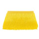 AMZTKDIY Sewing Fringe Trim Fringes 5 Yards for Clothing Accessories DIY Craft Latin Wedding Dress Lamp Shade Decoration (4 Inch Yellow)