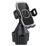 WixGear Cup Holder Phone Mount with Adjustable Neck, Cellphone Holder for Car, Upgraded Cup Phone Holder for Car, Compatible with iPhone, Samsung, Google, Expandable Side Arm, Sturdy Base
