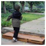 unununu Wooden Platform Step Stool for Adults&Senior,Standing Aids & Supports,Stair Assist Indoor&Outdoor,Heavy Duty Sturdy Solid Wood Bedside Foot Stepper,for Handicap,Elderly,High Beds(47.5"W)