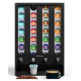 LifeMoreasy K Cup Holder Creative Coffee Pods Storage Stand Vending-Style K Pod Dispenser K Cup Organizer for 28 Pods