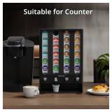 LifeMoreasy K Cup Holder Creative Coffee Pods Storage Stand Vending-Style K Pod Dispenser K Cup Organizer for 28 Pods