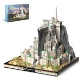 MOC Castle Architecture Mini Building Block Set with Light, Compatible with Lego Ideas STEM Building The City Lord Set for Adult Film Fans,STEM Christmas Birthday Gift Toy for Boy Kids 8-14 1680PCS
