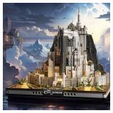 MOC Castle Architecture Mini Building Block Set with Light, Compatible with Lego Ideas STEM Building The City Lord Set for Adult Film Fans,STEM Christmas Birthday Gift Toy for Boy Kids 8-14 1680PCS
