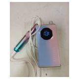 Electric Nail Drill File Professional 40000 RPM, Melodly Rechargeable Electric Nail File Machine Kit for Acrylic Gel Nails Polishing Removing, Portable Cordless Efile (Bits Not Included)