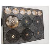 2 Sets(6 Pcs) Candlestick Holders Taper Candle Holders Brass Gold Candlestick Holder Set Vintage Modern Decorative Centerpiece for Table Mantel Wedding Housewarming Gift (Gold, 2 Set(6 pcs))