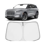 Proadsy Windshield Sun Shade for 2020 2025 2026 Lincoln Corsair Foldable Front Sunshade Protector Sun Visor Blocks UV Rays Keep Car Cooler
