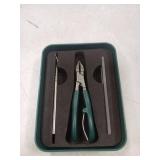 Eagle Beak Beveled Nail Clippers, Upgrade Stainless Steel Wide Jaw Opening Anti-Splash Nail Clipper Set of 3-Piece, Long Handle Angled Head Toenail Clippers for Ingrown & Thick Toenails, for Men Women