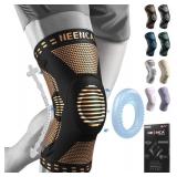 NEENCA Professional Knee Brace for Pain Relief, Medical Knee Support with Patella Pad & Side Stabilizers, Compression Knee Sleeve for Meniscus Tear, ACL, Joint Pain, Runner, Workout - FSA/HSA APPROVED