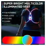 Reflective Running Vest, Running Lights For Runners, Reflective Running Gear Walking Vest For Women, Night Running Gear, Light Up Running Vest, Gifts For Runners, Safety Running Vest For Women & Men