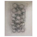 Stainless Steel Hose Clamps,Adjustable Worm Gear Hose Clamps for Fuel Line,Plumbing,Mechanical Applications,Tube,Radiators,Washing Machine,Garden and Automotive Hose Connections (13-19MM 18PCS)