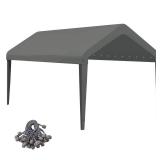 GOTRUTH 12x20 Canopy Replacement Cover, Carport Replacement Top Cover For 12