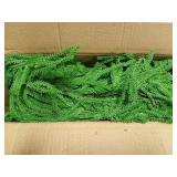 9FT Christmas Garlands Norfolk Pine Garland Real Touch Artificial Faux Greenery Garland For Holiday Indoor Outdoor Decor