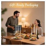 2 Sets(6 Pcs) Candlestick Holders Taper Candle Holders Brass Gold Candlestick Holder Set Vintage Modern Decorative Centerpiece For Table Mantel Wedding Housewarming Gift (Gold, 2 Set(6 pcs))