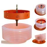 VIKITON 6.25 Hole Saw For Recessed Lights Can Lights, 6-1/4 Inch Hole Cutter With Dust Bowl Catcher For Led Recessed Lighting 6 Inch And Wood Metal Drywall, Bi-Metal Construction