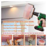 VIKITON 6.25 Hole Saw For Recessed Lights Can Lights, 6-1/4 Inch Hole Cutter With Dust Bowl Catcher For Led Recessed Lighting 6 Inch And Wood Metal Drywall, Bi-Metal Construction