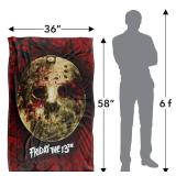 Friday The 13th Blanket, 36"x58", Bloody Mask, Silky Touch Super Soft Throw Blanket