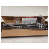 SMODBRODRE Curtain Rods For Window 32 & 48, Brown 5/8 inch Splicing Single Window Curtain Rod Set With Brackets