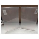 Motiskyy 2 Pcs 11x17 Inch Acrylic Sign Holder Clear Menu Display Stand Literature Flyer Poster Frame Pricing Flyer Letter Notice Photo Table Tent Double Bottom Loading Sided For Tabletops(11x17 Inch) 