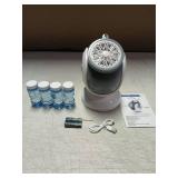 Rechargeable Bubble Machine, Automatic 360° Rotation, 75° Adjustment Bubbles Blower With 10 Large Holes Wands For Kids, Toddlers Outdoor Play, Wedding, Birthday Party, Gifts Toys For Boys, Girls