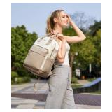 LOVEVOOK Travel Laptop Backpack Women, 15.6 Inch Anti-theft Laptop Bag With USB Port, Fashion Waterproof Computer Backpacks Teacher Nurse Backpack Purse For College School Work