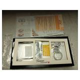 MYPAWLETS Paw Print Frame Kit,Dog/Cat Paw Print Kit,Soft Pawprint Clay&Clean Touch Ink Pad,Pet Paw Print Impression Kit With Customization Tool,Wooden Pet Memorial Frame,DIY Dog Lover Gifts-Black