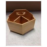 Marbrasse Bamboo Art Supply Organizer, Rotating Pencil Pen Holder, Office Supplies Desktop Storage Caddy, Like Colored Pencils, Pen, Markers, Paint Brushes