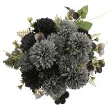 Louiesya 3 pcs Artificial Flowers Chrysanthemum Ball Silk Faux Bouquet Decor Realistic Flower For Wedding Bouquet Table Centerpieces Flower Arrangements Home Decoration