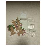 3 in 1 Mini Christmas Tree Magic Growing, Paper Tree Colorful DIY Crystal Growing Kit/Ornaments Decoration Toy Novelty Xmas Gift Boys Girls Science Kits & Toys Learning Guide (C)