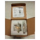 Bathtub Tub Drain Conversion Kit Assembly, Wellup Lift And Turn Twist Tub Drain Trim Kit With Two-Hole Overflow Faceplate, Brushed Brass Gold