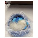 Drasry Saltwater Fishing Cast Net 3/8 inch Mesh Size For Bait Shrimp Trap Fish Heavy Duty Throw Net 3FT To 12FT Radius 5FT Radius 0.66LB/ FT