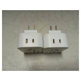 2 Pack US To Japan Travel Plug Adapter, HANYCONY Japan Power Adpter With 4 Outlets 4 USB Ports(2 USB C), Type A Plug Adapter For Amercian USA To Japanese China Canada Mexico Philippines Peru