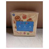 Juvale Gingerbread Man Cocktail Napkins - 100 Pack, 2-Ply, 6.5 x 6.5 In Folded/13 x 13 In Unfolded - Cute Boy & Girl Gingerbread Design - Paper Cocktail & Cookie Napkin Set