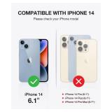 OCASE Compatible With IPhone 14 Wallet Case, PU Leather Flip Folio Case With Card Holders RFID Blocking Kickstand [Shockproof TPU Inner Shell] Phone Cover 6.1 Inch 2022 (Purple)