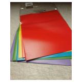 HABGP Plastic Folders with Pockets, 6 Color Heavy Duty Two Pocket Folder Business Card Holder For Office