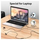 Wired Headphones Earphones For Laptop PC Chromebook Noise Isolating Ear Buds With 3.5mm Plug In Audio Jack Microphone HiFi Stereo Clear Call Volume Control For Kindle Fire Switch MP3 Android School