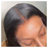 VINOVILLO 4x4 Skinlike Real HD Lace Closure Only Body Wave Ultra Thin Invisible Lace Virgin Human Hair Closure Pre Plucked Natural Hairline Sew In Closure Piece 18 Inch Natural Black