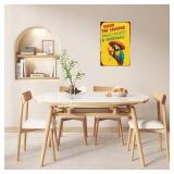 WIZYXQ Vintage Metal Sign Screw The Cracker Polly Wants A Cocktail Parrot Tin Sign Funny Walll Decor For Bar Kitchen Pubs Cafe Home Garage 12x8 Inch