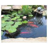 UWIOFF Small Pond Liner, 4 x 7 Feet 20 Mil Pond Liners For Outdoor Ponds, Black Pond HDPE Liner For Waterfall, Fish Ponds, Garden Fountain