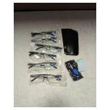 Gaoye 6 pack 2.5 Executive Style Reading Glasses Men - Durable Readers With Blue Light Filtering- Comfortable Fit With TR90 Frames