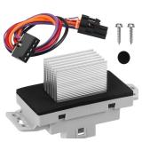 15-81773 HVAC Blower Motor Resistor Kit With Harness Fit For 2003 2004 2005 2006 Chevy Silverado Suburban Tahoe Avalanche Trailblazer GMC Sierra Envoy Yukon Cadillac Escalade 89019351 89018778 1581773