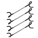 Auto-plaza 4X Bird Feeder Pole Wrap Hooks, Outdoor Feeder Arm Camping Lantern Yard Hook Accessories for Hanging