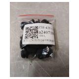 MECCANIXITY 20pcs Silicone Snap in Locking Hole Plugs,8mm/0.3 Inch Mounting Diameter Narrow Groove Width 2mm Panel Seal Cover Round for Kitchen Bulkheads Waterproof Sealing Plugs Black