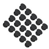 MECCANIXITY Silicone Snap in Locking Hole Plugs Rubber Panel Seal Cover Flush Type Panel Round for Kitchen Rubber Bulkheads Waterproof Sealing Plugs 8.5mm/0.33 Inch Dia Black,Pack of 20