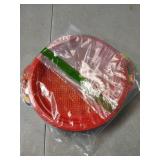 QINGLER Sand Sifters Sieve for The Beach Sand Toys (Red, Blue, Yellow & Green) Complete Gift Set Bundle-4Pack(8.75x 9.75in)