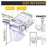 3 Millimeters or 1/8 Inch Shelf Support Peg Support Cabinet Shelf Pins Clear Plastic Replacement Peg Cabinet Shelf Supports Pins Shelf Holder Locking Pins (20 Pieces)
