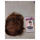 TISHINING Short Mixed Brown Curly Wigs for Women Layered Red Brown Pixie Cut Wig with Bangs Heat Synthetic Short Hair Wigs for White Women Natural Looking Daily Party Wig