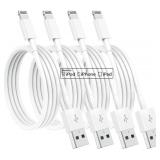 Susnwere 4 Pack [Apple MFi Certified] Apple Charging Cables 6ft, iPhone Chargers, Lightning Fast iPhone Charging Cord for iPhone 12/11/11Pro/11Max/ X/XS/XR/XS Max/8/7, ipad(White)