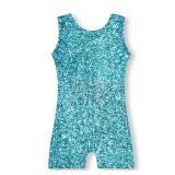 MYQFF Gymnastics Leotards for Girls Green 3T 4T 3T-4T Toddler Kids Tumbling Outfits Biketards Unitard