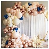 7.2FT Circle Balloon Arch Stand for Floor Round Arch Backdrop Stand for Parties Flower Balloon Arch Frame Kit Flower Gold Metal Arches Backdrop for Birthday Party Wedding Christmas Decorations